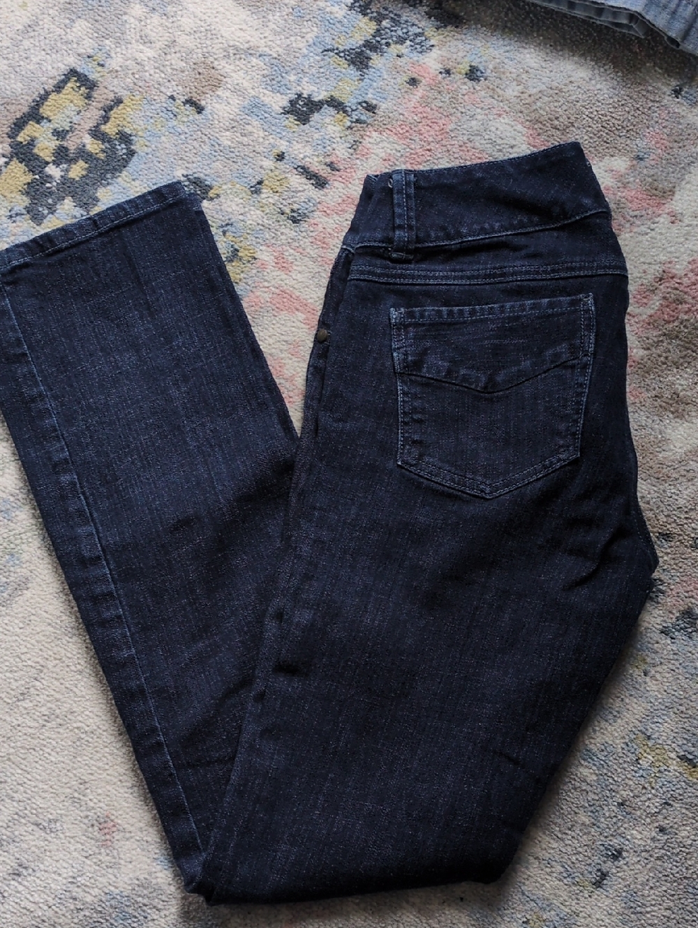 Cabi Double Button Dark Blue Bootcut
